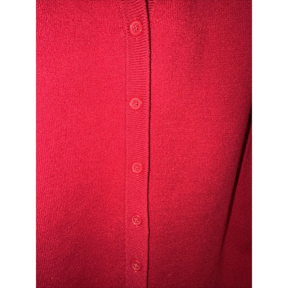 Torrid Rayon Longline V Neck Cardigan Button Front Sweater Red Size 2 - Picture 4 of 11